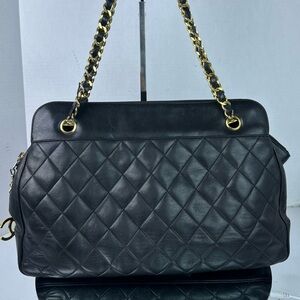 CHANEL CHARM Lambskin Matelasse Chain Shoulder Bag